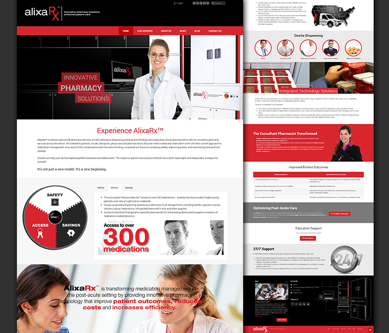 AlixaRx Website Design and Development