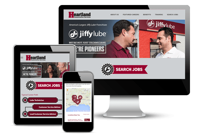 Heartland Automotive-JiffyLube Career Website Design and Development