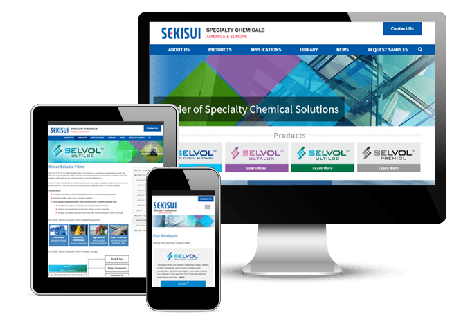 Website Redesign for Sekisui, a Leading Specialty Chemical Solutions Company