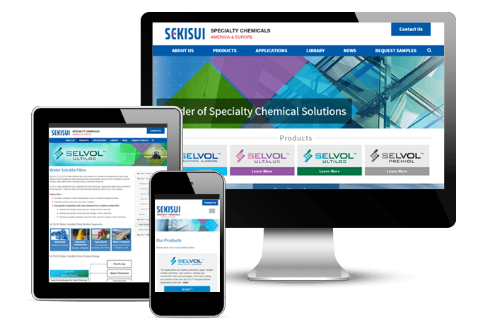 Featured-Projects-Sekisui Website Redesign for Sekisui, a Leading Specialty Chemical Solutions Company