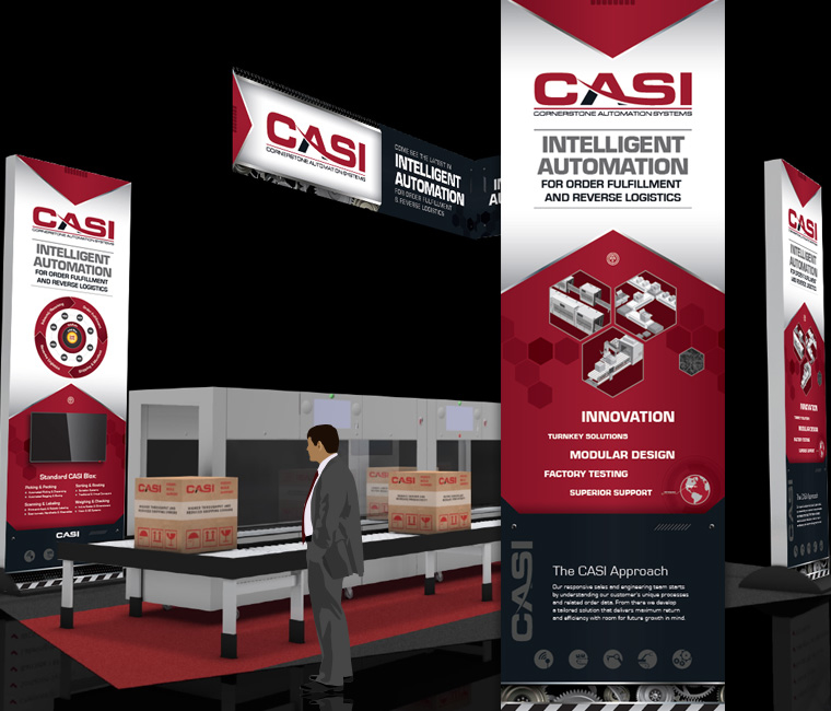 Tradeshow Graphics Booth Display Banner Design for CASI