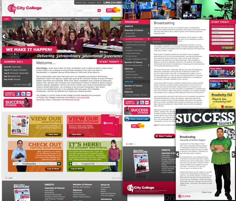 City College Website Design and Development