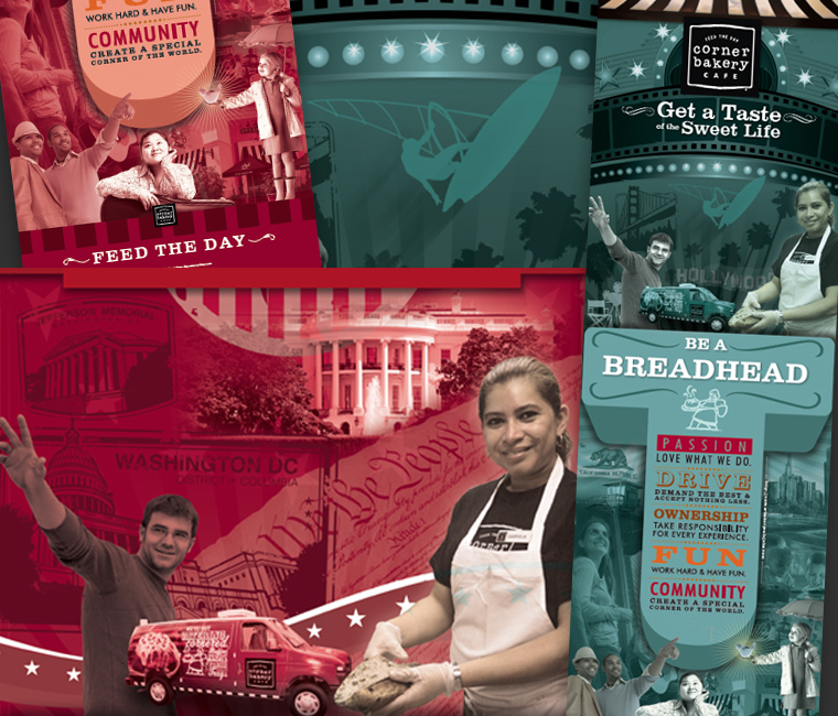 Corner Bakery Recruiting Banner Design and Development