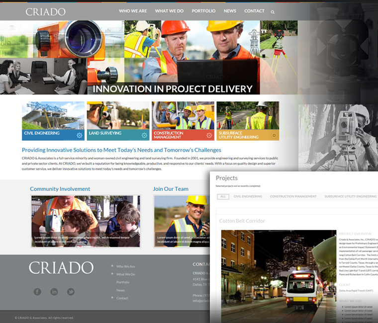Criado Engineering Website Redesign