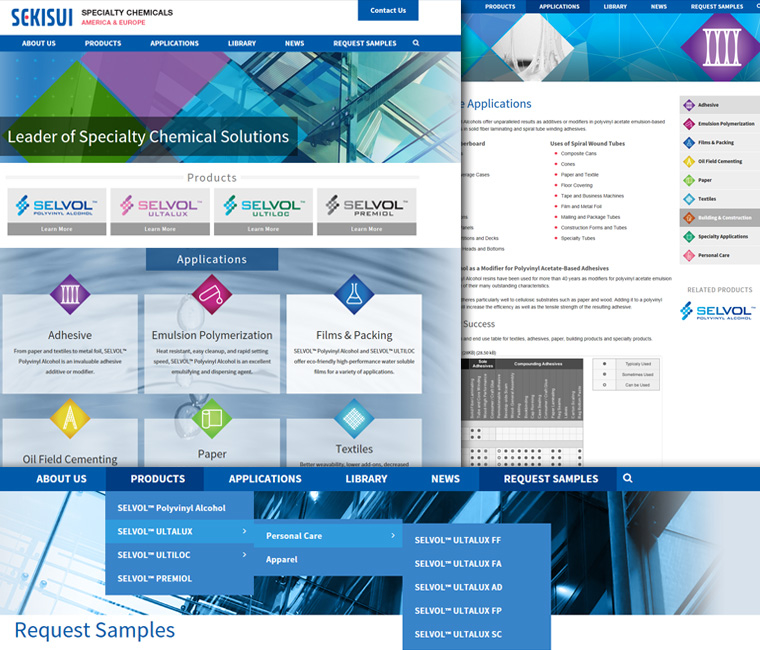 Sekisui Website Design and Development