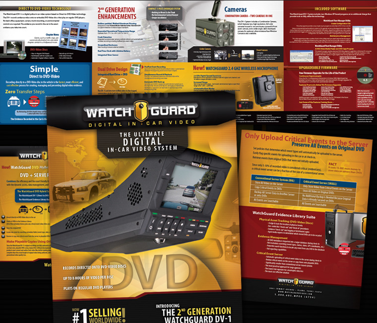WatchGuard Video Print Marketing Materials Design