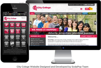 Desktop and Mobile Website Design and Development for City College