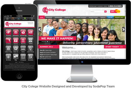 Desktop and Mobile Website Design and Development for City College