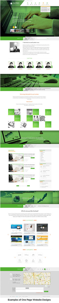 One Page Website Sample 2